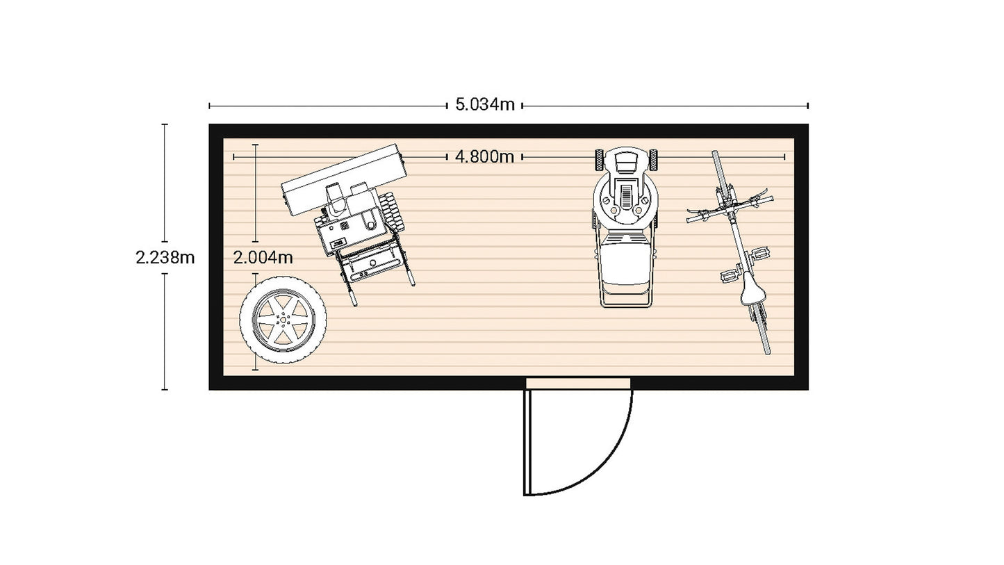 Utebod Byggesett ELEMENT 4 (8,60 m2)